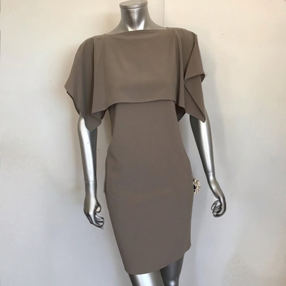 Calvin Klein Dresses & Skirts - Chic Calvin Klein Olive Cape Dress